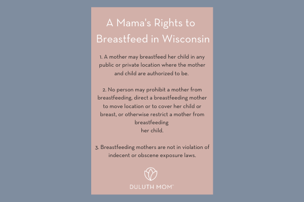 moms breastfeeding rights in Wisconsin