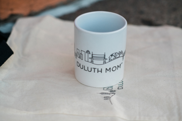 Duluth Mom branded coffee mug