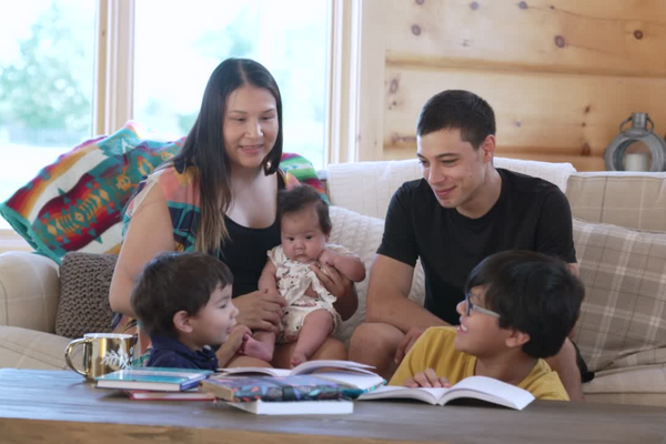 An Ojibwe family together